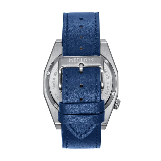 Heritor Automatische Amadeus Semi-Skelet Horloge met Leren Band - Image 3