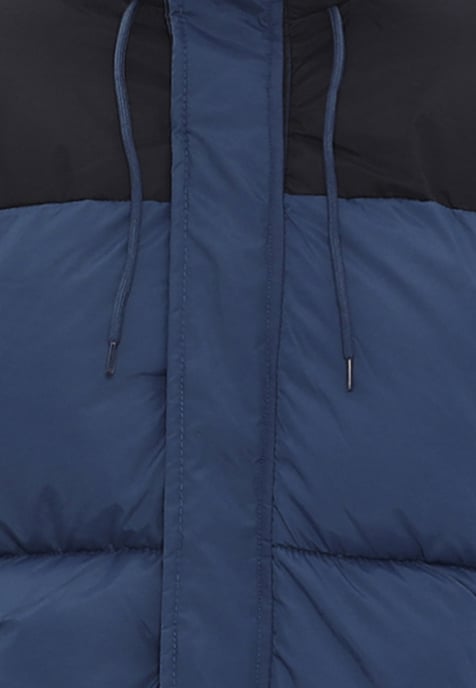 Mo Gewatteerd jack Heren Donker blauwgroen zwart - Image 3