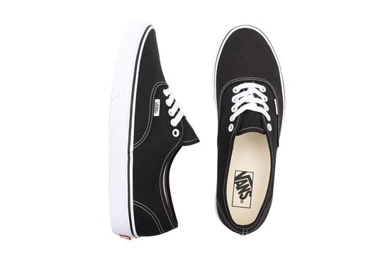 Mannen Vrouwen Vans Authentic Canvas Sneakers - (Zwart / Wit) - Image 5