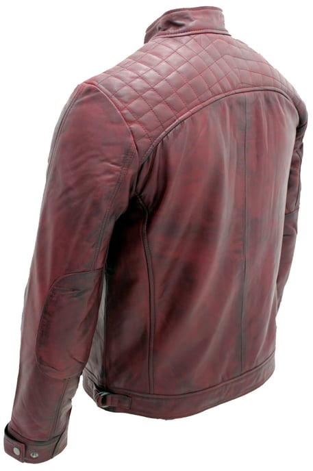 Quilted leather biker jacket from Rock Racing