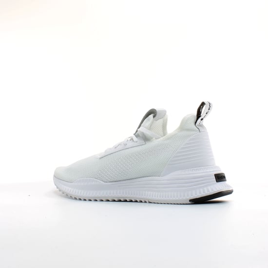 Puma AVID Knit White Textile Mens Lace Up Trainers 369346 02