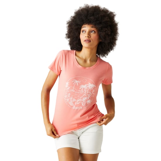 Regatta Womens/Ladies Filandra VIII Tropical Island T-Shirt (Shell Pink)