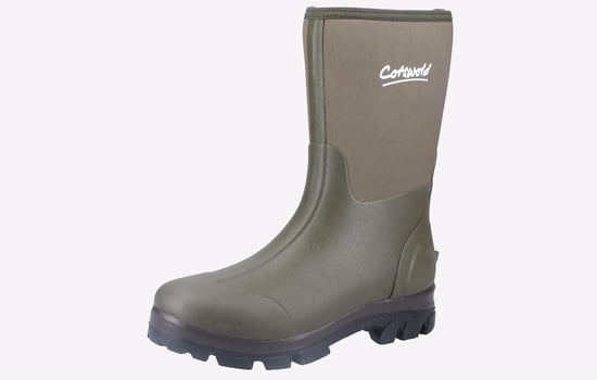 Cotswold Kensington Leren Groene Regenlaarzen - Image 2