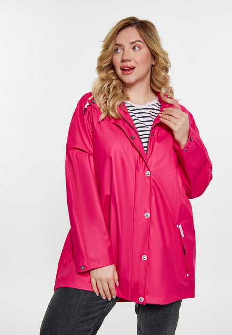 Schmuddelwedda Ronde regenjas Dames Framboos roze - Image 3