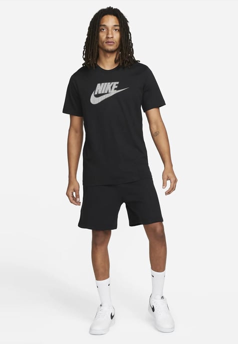 Nike Sportswear hybride T-shirt voor heren in zwart - Image 4