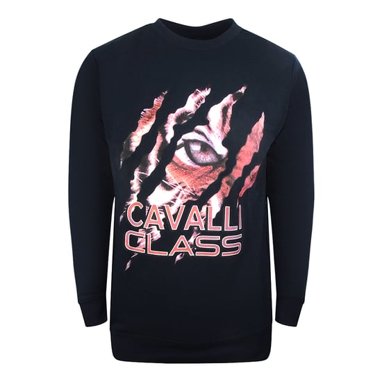 Cavalli Class Peeking Tiger Design marineblauw sweatshirt - Image 1