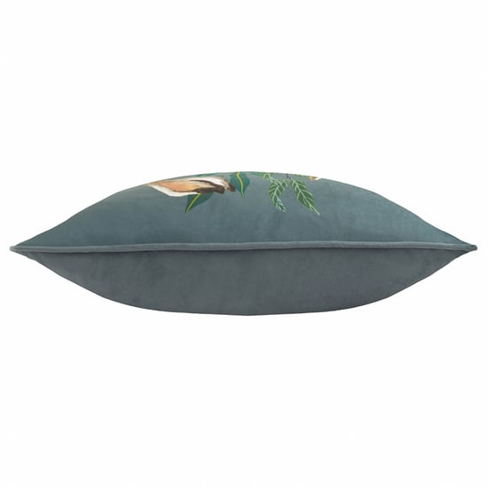 Wylder Wild Garden Leaping Hare Velvet Piped Feather Filled Cushion