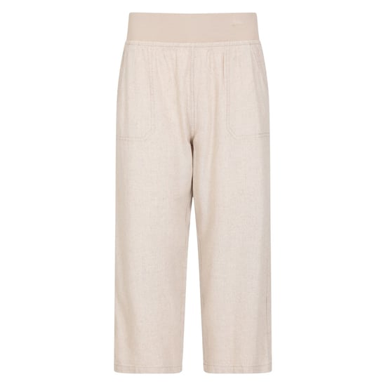 Mountain Warehouse Dames/Dames Skye Linnen Mix Capri (Beige) - Image 1