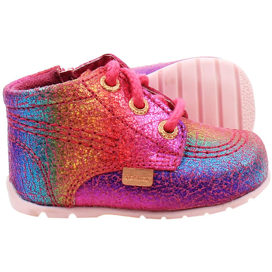 Kickers Hi B Enkellaarsjes Kinderen Roze - Image 3