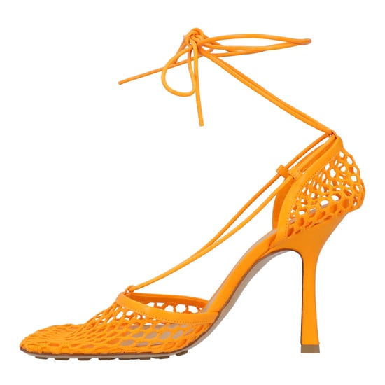 Bottega Veneta Stretch Veter Sandalen oranje - Image 3