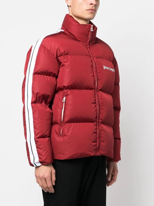 Palm Angel Classic Logo-print Padded Down Coat in Red
