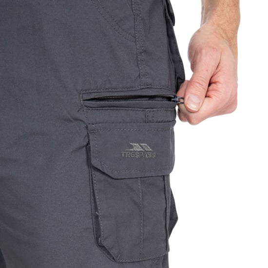Trespass Mens Gally Water Repellent Hiking Cargo Shorts