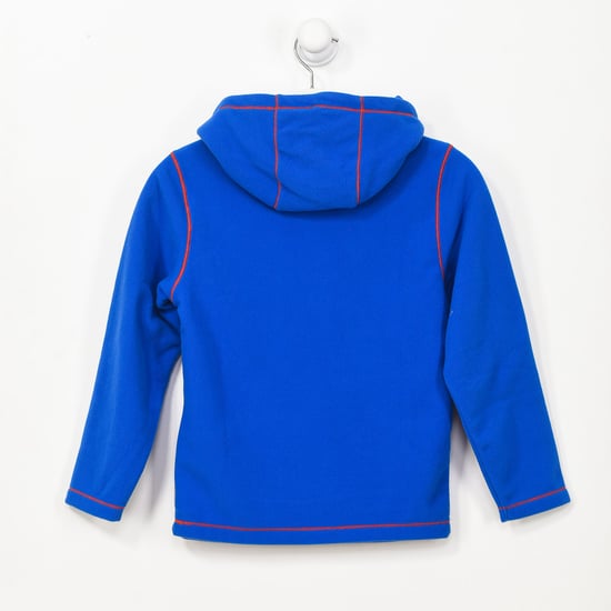 K TAU fleece sweatshirt high neck with hood GA4EPP boy