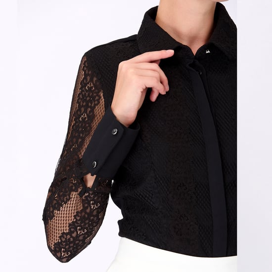 Lange mouwen Lace Tailor Shirt - Image 2
