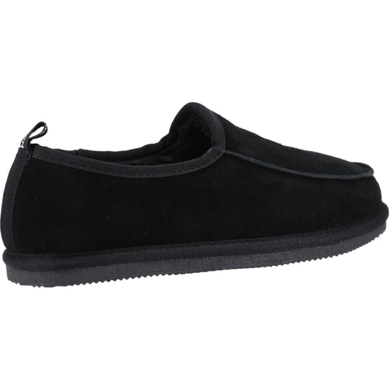 Hush Puppies Charles Suède Herenpantoffels Zwart - Image 2