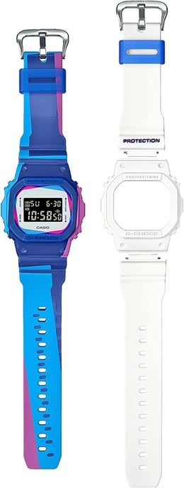 Casio G-shock Heren Blauwe Horloge DWE-5600PR-2ER - Image 3