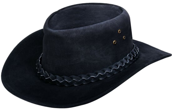 Cowboy Outback Suede Aussie Bush Hat - Image 1