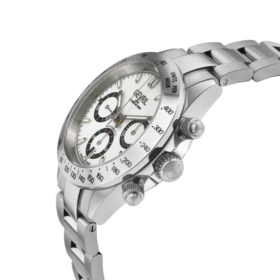 Gevril  Men's New Amsterdam 44606B Swiss Automatic ETA 7750 White Dial Special Edition Watch