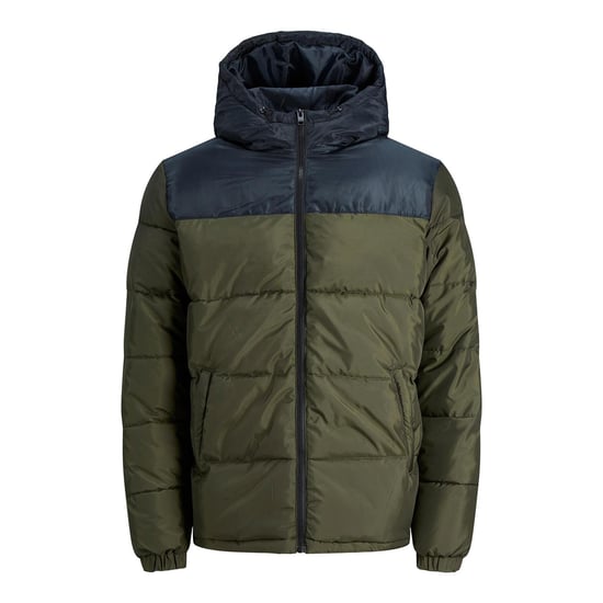 Jack & Jones Men's Regular Fit Long Sleeves Puffer Hood Forest Night