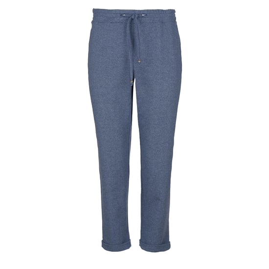 Indigo Melange Cropped Sweatpants