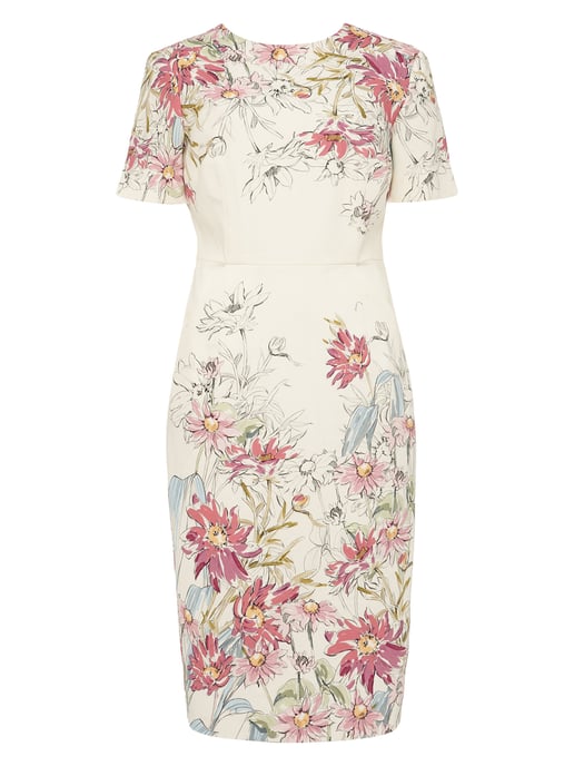 Marie Floral Fitted Dress