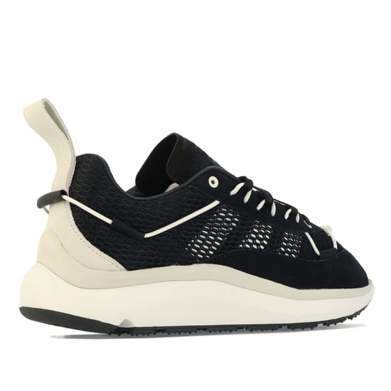 Men's Y-3 Shiku Run Trainers in Black-White