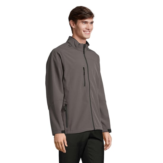 SOLS Heren Relax Soft Shell Jas (Houtskool Grijs Effen) - Image 3