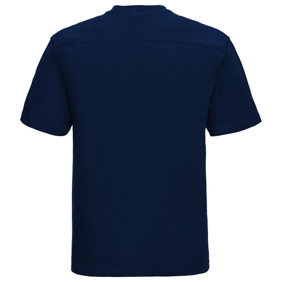 Russell Europa Heren Werkkleding Korte Mouwen Katoenen T-Shirt (Franse marine) - Image 2