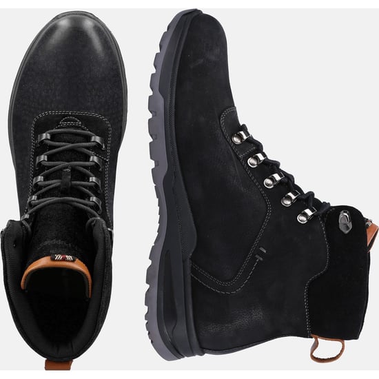 Hush Puppies Paul Leder Heren Zwart Nubuck Laarzen - Image 6