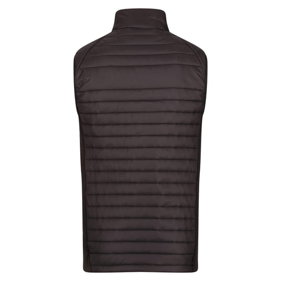 Regatta Mens Navigate Quilted Hybrid Gilet (Black/Classic Red)