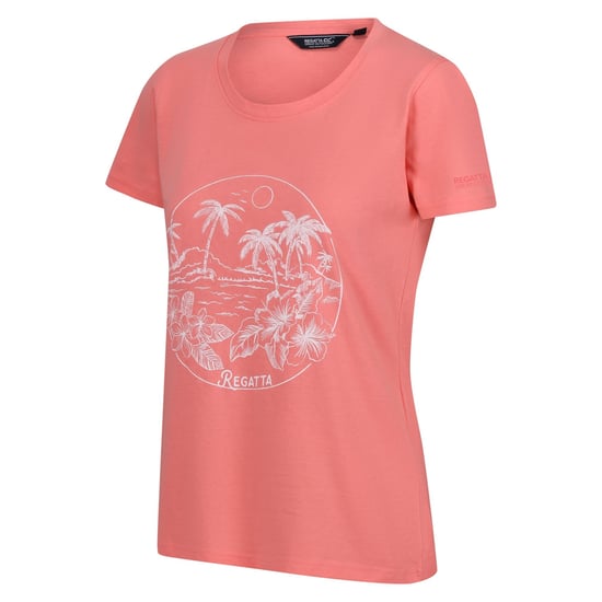 Regatta Womens/Ladies Filandra VIII Tropical Island T-Shirt (Shell Pink)