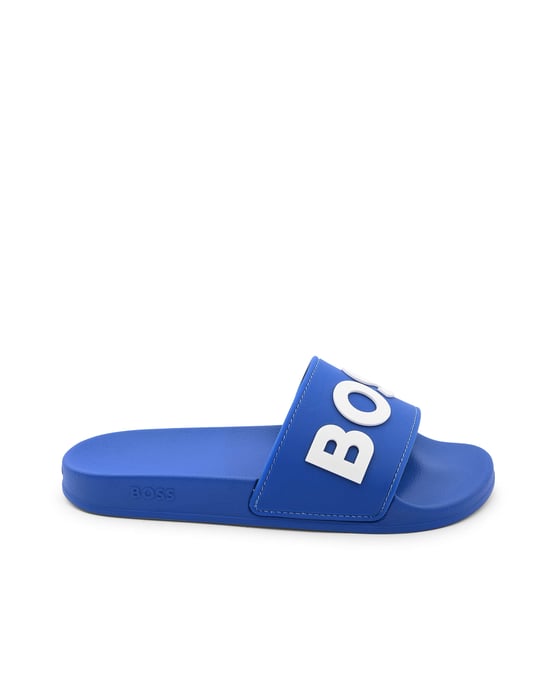 Men's Boss Kirk Sliders in Blue - Image 1