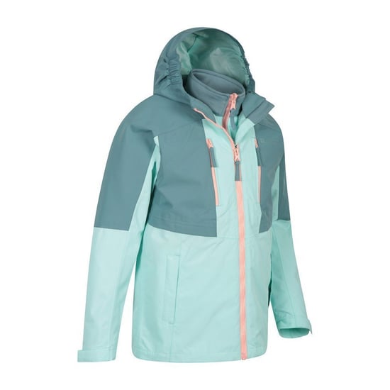 Mountain Warehouse Kinder/Kids Ravine 3 in 1 Waterdichte Jas (Teal) - Image 4