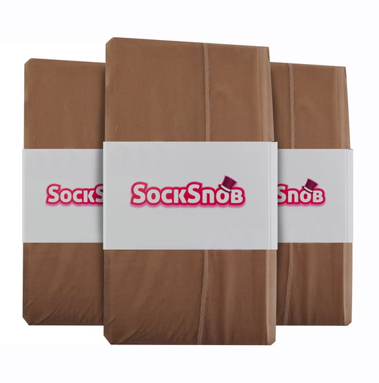 Sock Snob - Womens Seamed Panty's 3 Pack 40 Denier - Naakt / Naakt - Image 2