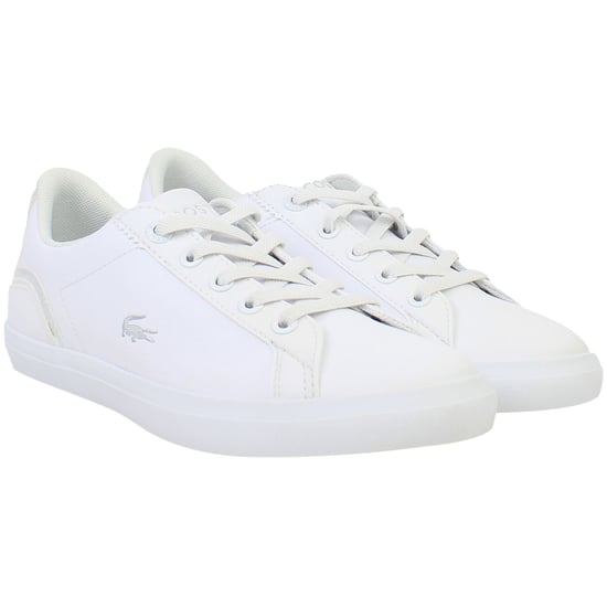 Lacoste Lerond 2223 1 JD Kids White Trainers - Image 1