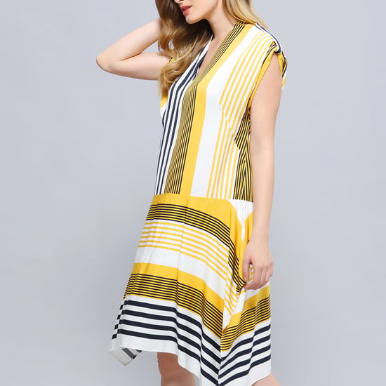 Stripe print game jurk - Image 6