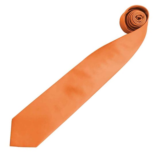 Premier Mannen “Kleuren” Effen Mode / Zakelijke Stropdas (Oranje) - Image 2