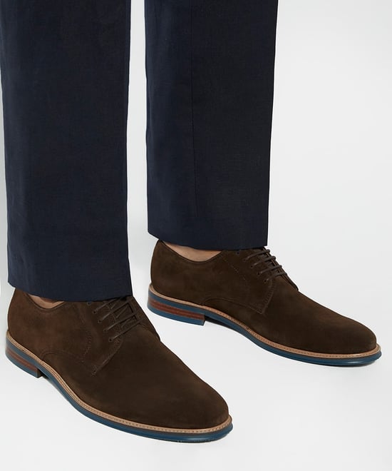 Dune Stanley Lederen Heren Bruine Veterschoenen - Image 3