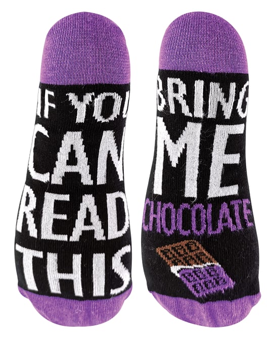 Als je dit kunt lezen, breng me... Funky sokken - Chocolade - Image 1