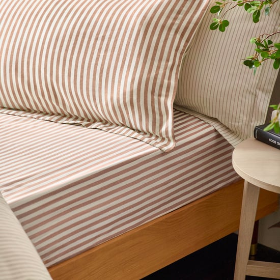 Hebden Melange Stripe Katoenen Hoofdkussen Set - Image 2