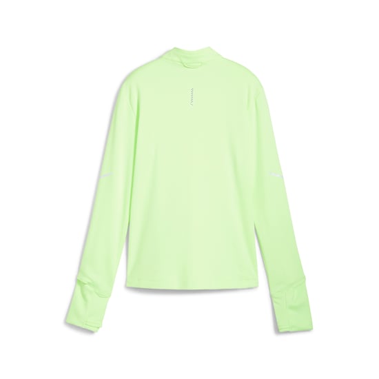 PUMA RUN Womens Grid Fleece Half-Zip Top