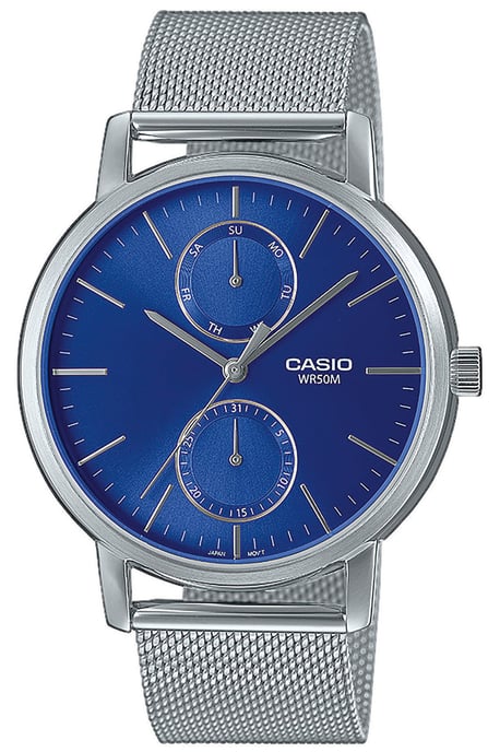Casio Casio Collectie Heren Zilveren Horloge MTP-B310M-2AVEF - Image 1