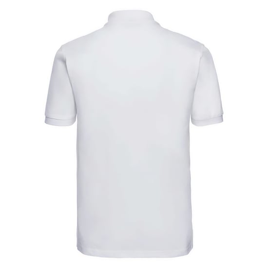 Russell Heren Klassiek Piqué Katoenen Polo Shirt (Wit) - Image 2