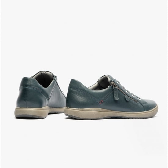 CAREN 12 Dames Leren Sneakers Ocean - Image 3