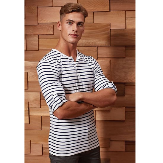 Premier Heren Long John Roll Tee (Wit/Zwaar) - Image 4