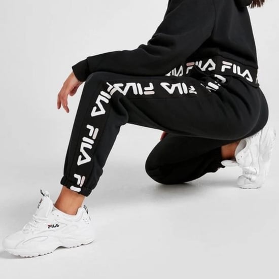 Fila Womens Jacquared Pnl Pnt Joggers Zwart - Image 5