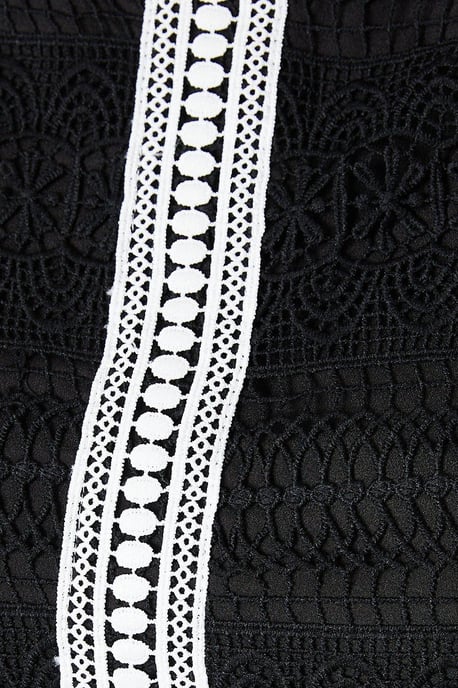 Lace Trim Detail Midi Dress - Image 5