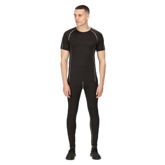 Regatta Mens Pro Short-Sleeved Base Layer Top (Black)