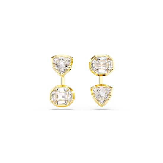 Swarovski 'Imber Organic' Dames Gouden Geplakte Metalen Stud Oorbellen - Goud 5705461 - Image 1