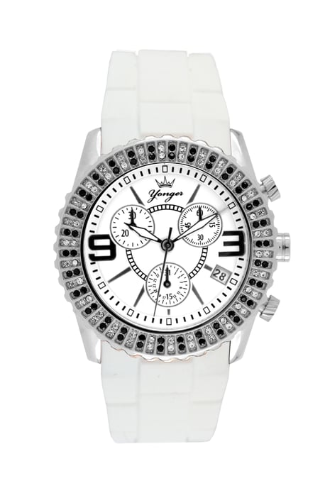 Yonger and Bresson White Band with White Dial Watch